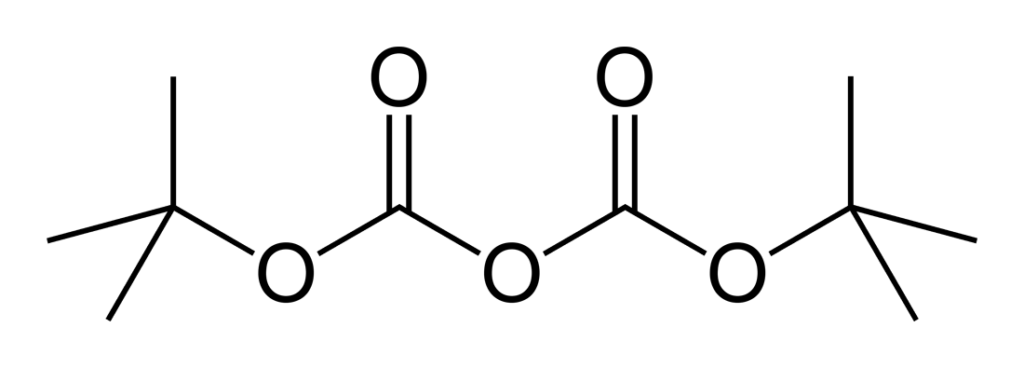 2D skeletal representation of Di-tert-butyl-dicarbonate